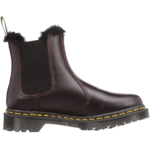 Dr. Martens Women's 2976 Leonore Chelsea Boot in oxblood atlas - Picture 3 of 3